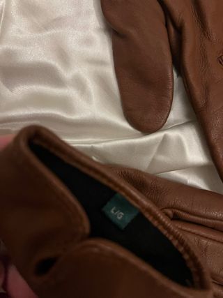 Guantes Ralph Lauren Marrones Piel