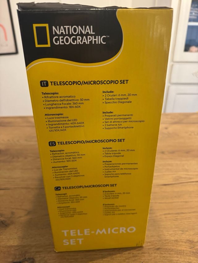 National Geographic Telescopio e Microscopio