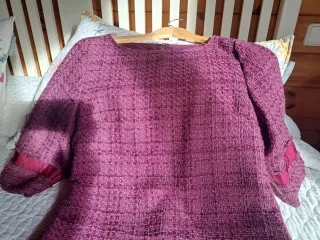 Vestido tipo Chanel morado