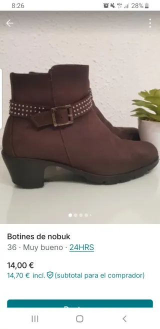 Botines nobuk