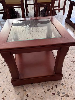 Conjunto de muebles de madera maciza, color cerezo