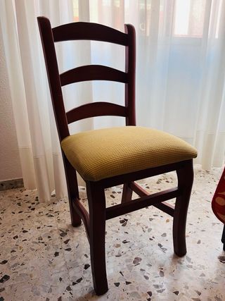 Conjunto de muebles de madera maciza, color cerezo