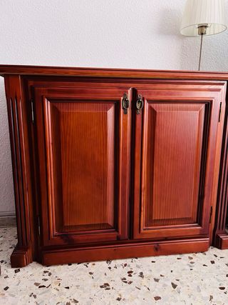 Conjunto de muebles de madera maciza, color cerezo