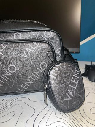 Bandolera Mario Valentino Negra y Gris