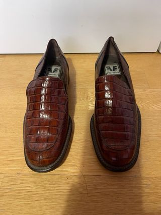 Zapatos planos Ferraris marrones mujer