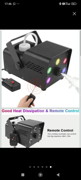 Máquina de humo LED 550W