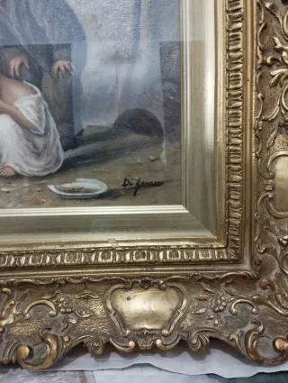 Dipinto olio su tela inizio '900 Di Gennaro