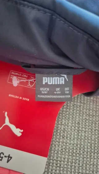 Conjunto Puma Niña Chaleco, Leggings + camiseta