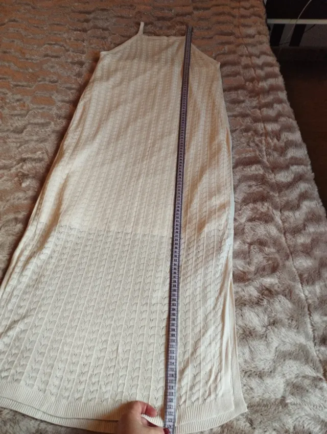 Vestido largo de verano beige