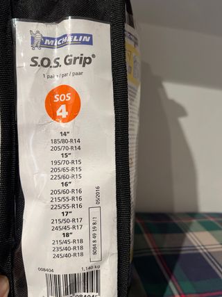 Cadenas de nieve Michelin S.O.S. sin estrenar
