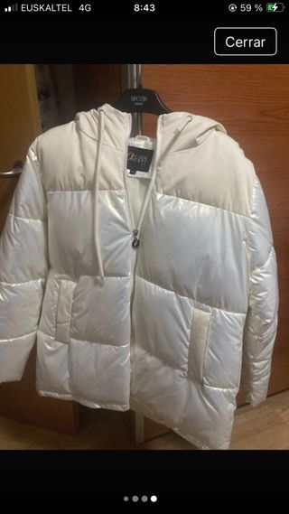 Chaquetón blanco mujer como nuevo