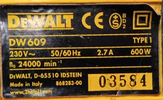 Elettrorefilatore Dewalt DW609 600W