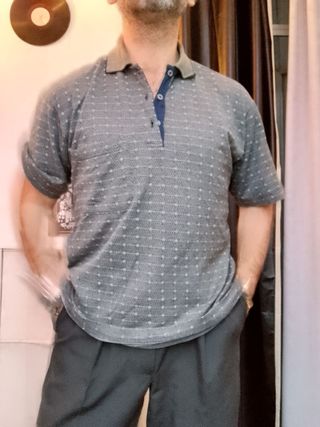 Polo Vintage Conte Toscano Made in Italy grigio M