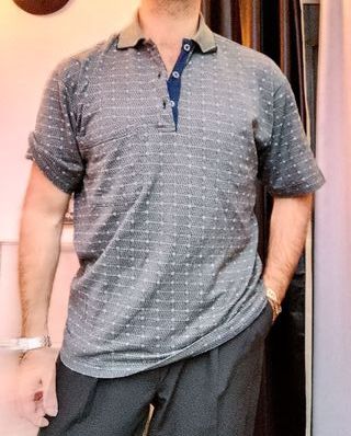 Polo Vintage Conte Toscano Made in Italy grigio M