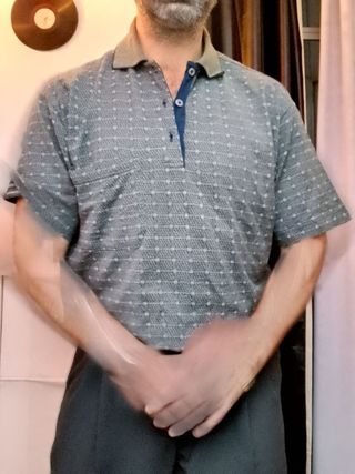 Polo Vintage Conte Toscano Made in Italy grigio M