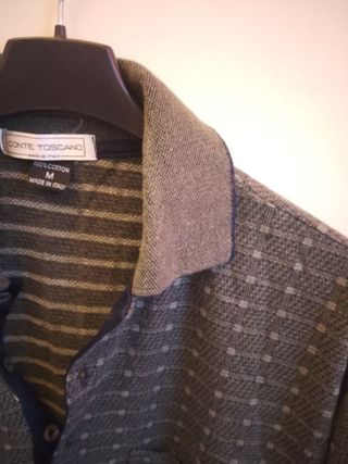 Polo Vintage Conte Toscano Made in Italy grigio M