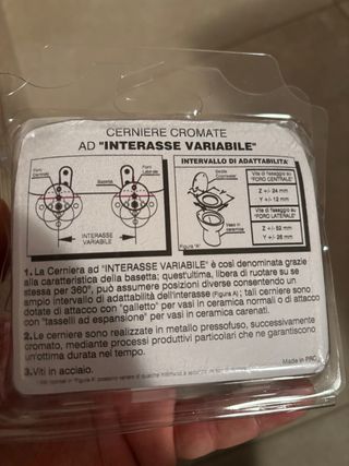 Tavoletta WC Dolphin Art.E124/Y e cerniere