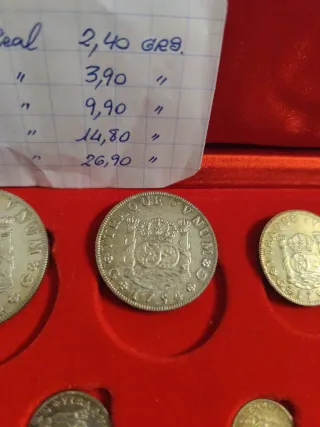 Monedas Plata Guatemala 1754 Repr en plata 999
