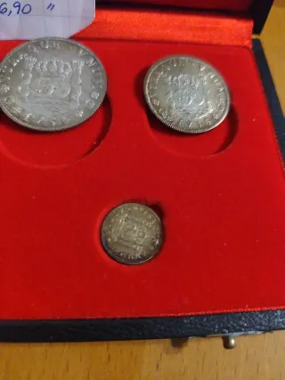 Monedas Plata Guatemala 1754 Repr en plata 999