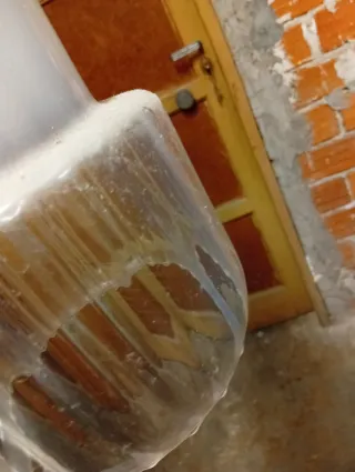 Lampadario vintage vetro e metallo