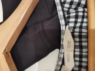 Mono de verano cuadros blanco y negro