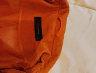 Americana de pana naranja