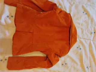 Americana de pana naranja