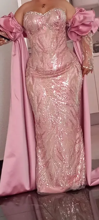 Vestido de fiesta azul/teal