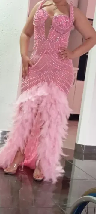 Vestido de fiesta azul/teal