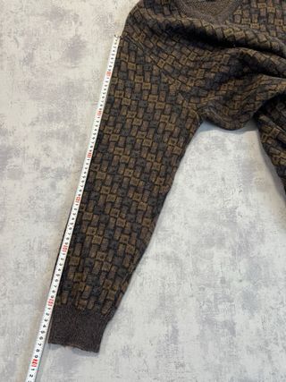 Jersey de punto con estampado geométrico oversize