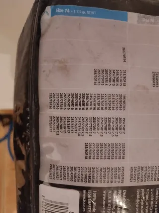 Cadenas de coche para nieve de tela 74