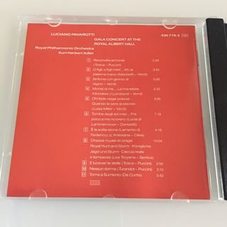 Pavarotti Gala Concert Royal Albert Hall Decca
