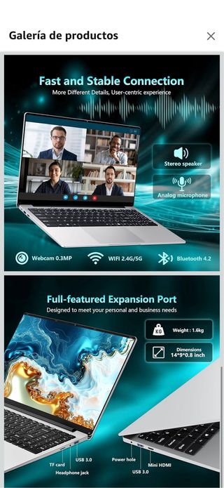 Portátil N4000 15.6 8GB RAM 256GB SSD A ESTRENAR!!