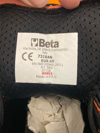 Scarpe antinfortunistiche alte Beta 7318AN S3 SR