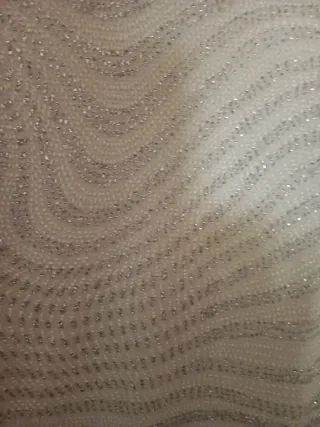 Blusa plateada con pedrería