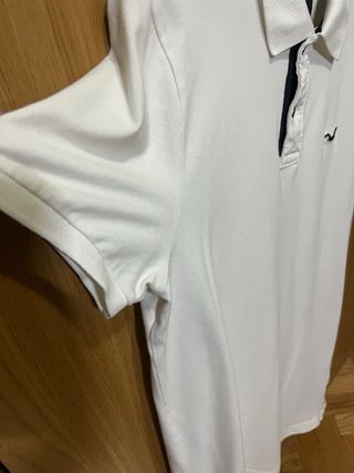 Polo Hollister Blanco Talla S