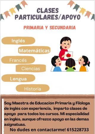 ¡Clases particulares primaria y secundaria!