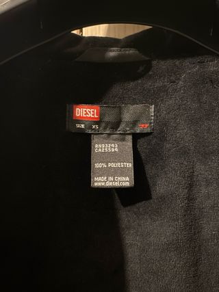 Chaqueta Diesel Negra con Capucha