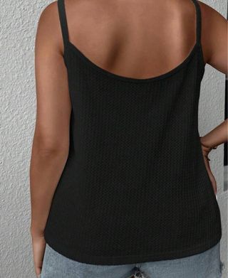 Camiseta tirantes negra SHEIN talla XXL