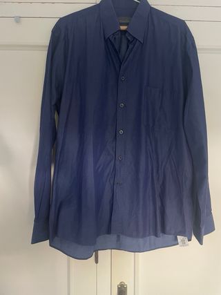 Camisa Massimo Dutti Azul algodón egipcio de calid