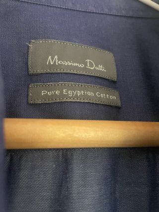 Camisa Massimo Dutti Azul algodón egipcio de calid
