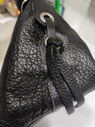 Bolso Mujer Piel Negra Vintage Marca Lamarthe