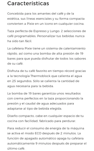 Cafetera Nespresso Automática Roja