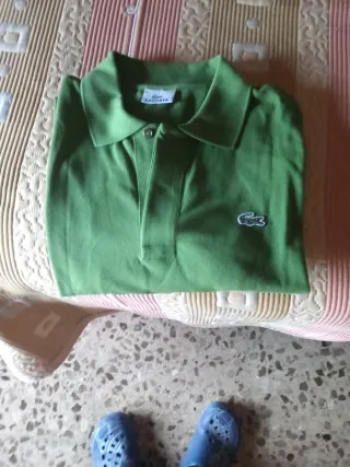 Polo Lacoste Verde Talla M