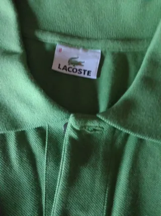 Polo Lacoste Verde Talla M