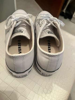 Zapatillas Converse plataforma blancas T38