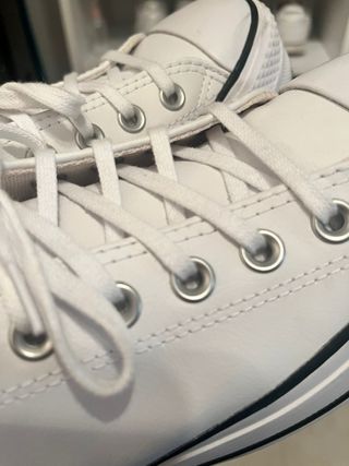 Zapatillas Converse plataforma blancas T38