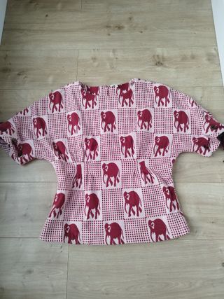 Top Hoss Intropia estampado elefantes talla 38