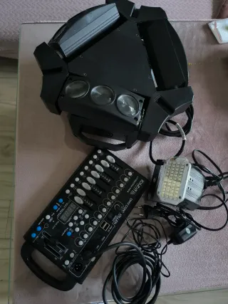 Luz LED para escanario,controladorDMX,y luz led