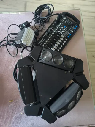 Luz LED para escanario,controladorDMX,y luz led